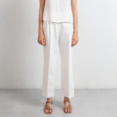 Studio Heijne | Cropped Swipe Pleated Wide Leg Pants