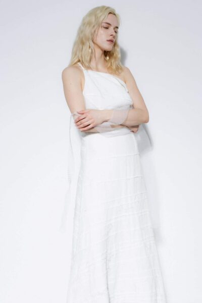 Reda Paula | Mainia Exclusive Repurposed Linen Maxi Dress - Size 36