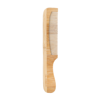 Bamboo comb with handle & tight teeth | CAP BAMBOU