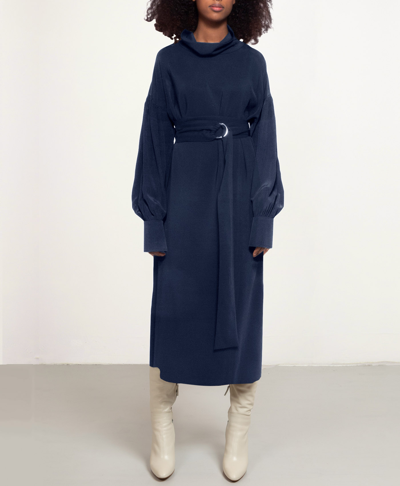 Sunday-midi-Navy-Cowl-Lsl