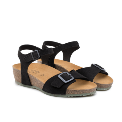 Zouri | SEASHELL Black Sandals