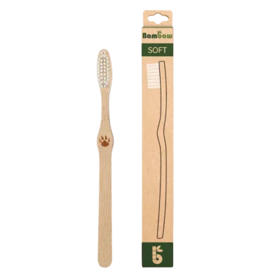 Bamboo toothbrush (1-pack) Soft | BAMBAW