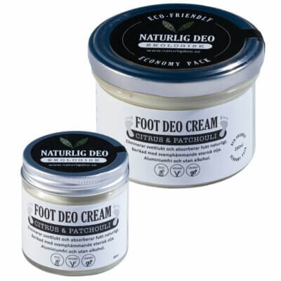 Naturlig Deo- Ekologisk FOOT DEO Cream Citrus & Patchouli