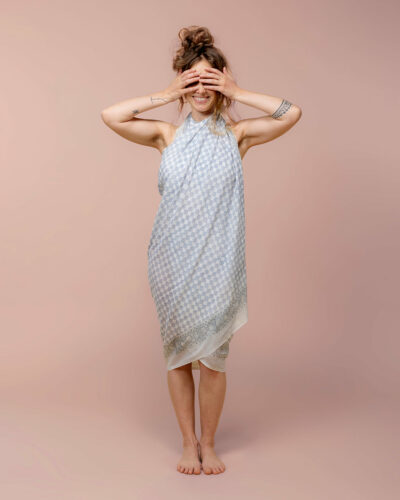 Cloud Check Sarong