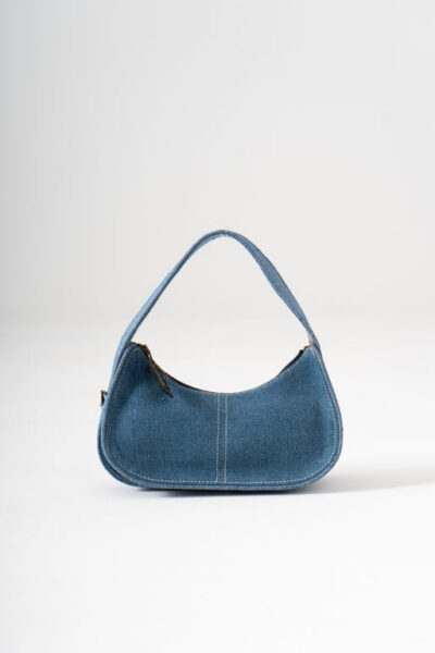 Y2k Shoulder Bag - Blue Denim