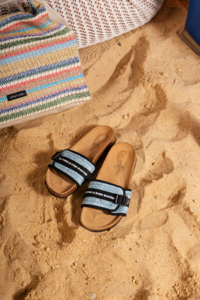 Raffia Footprint - Light Blue