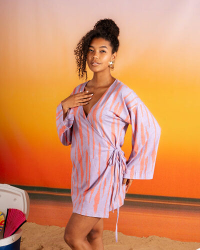 Lucia Wrap in Lilac Haze