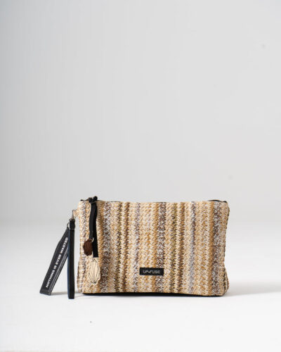 Sol Raffia Clutch - Dune