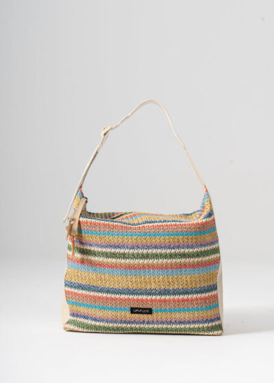Sol Raffia Hobo Bag - Prism