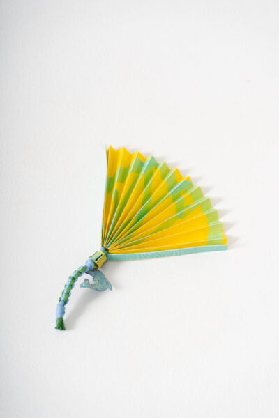 Mini Folding Fan - Yellow