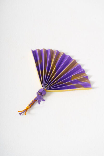 Mini Folding Fan - Purple
