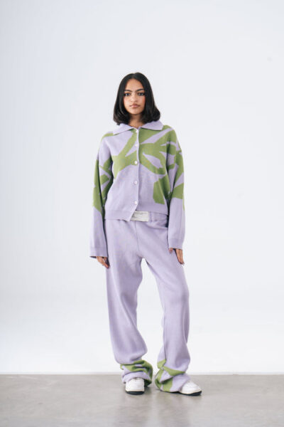Green Confetti Knit Set