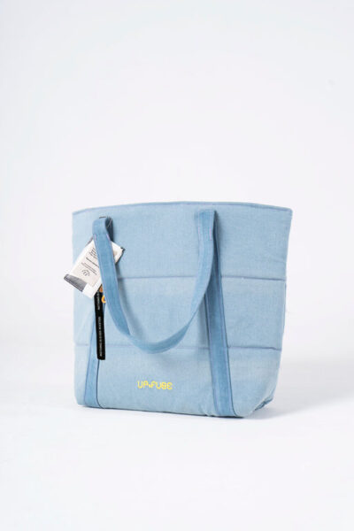 Denim Affair Tote Bag in Ice Blue