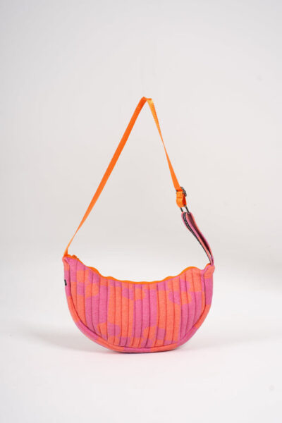Round Shoulder Bag - Peach