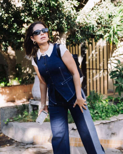 Two-tone Denim Vest