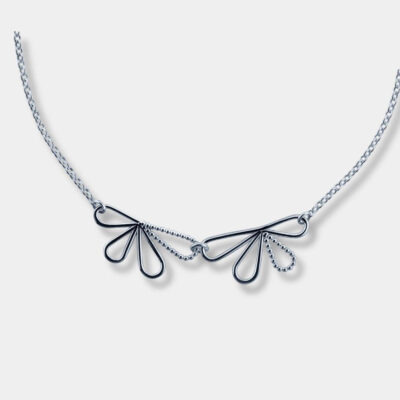 Bloom halsband - Silver