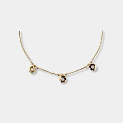 Daisy halsband Flowers - guld (Förgyllt)