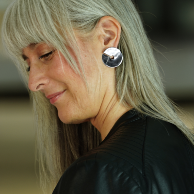 Grace örhänge statement - Silver