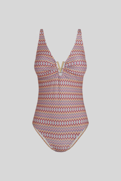Geometric Print Aiguablava One-piece Swimsuit