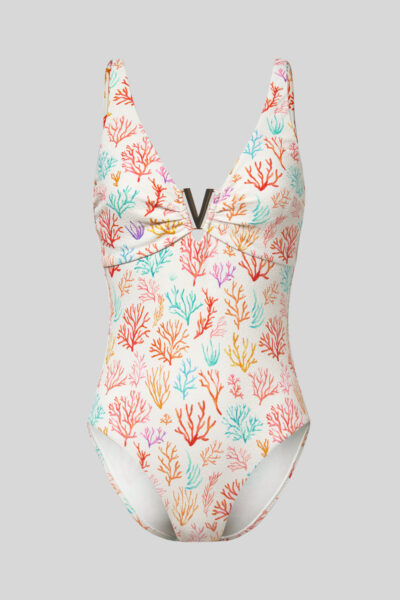 Coral Print Aiguablava One-Piece Swimsuit