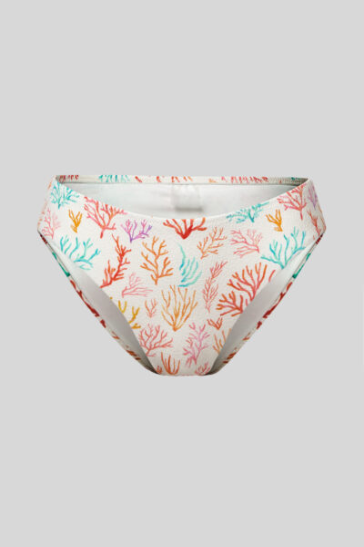 Coral Print Salinas Bikini Bottom