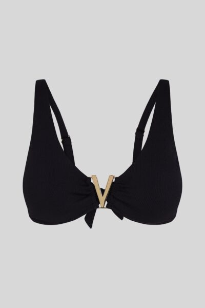 Black Aiguablava Bikini Top