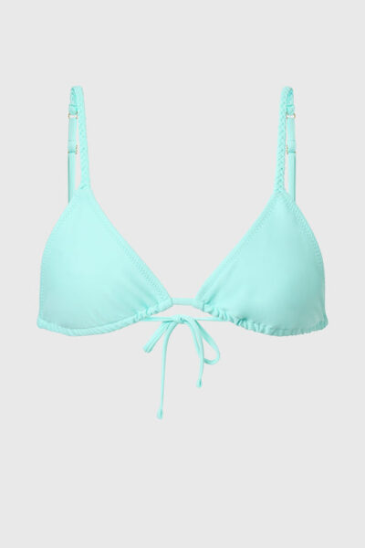 AQVA Blue Tortuga Bikini Top