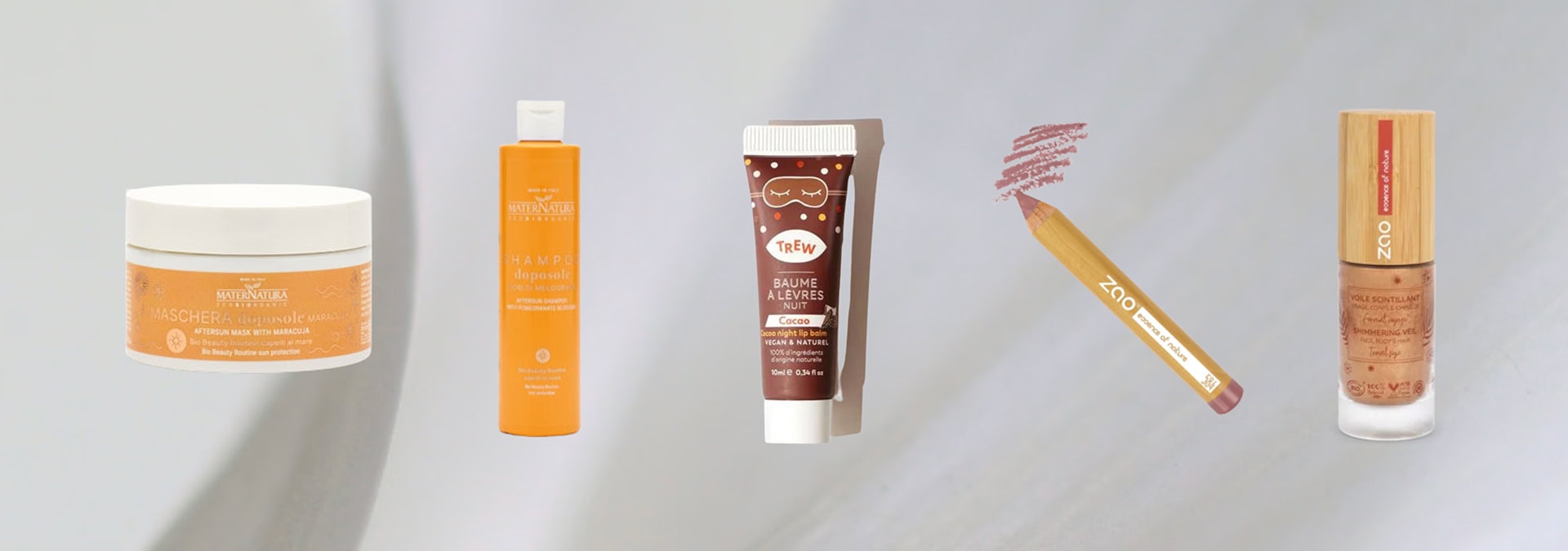 Summervibe hos Green Little Heart Exempel på produkter för sommaren från mater natura trew och zao