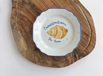 Loulou croissant bread plate