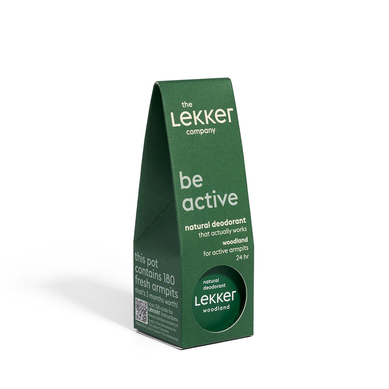 Lekker Natural Deodorant Cream, Be Active