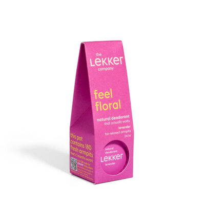 Lekker Natural Deodorant Cream, Feel Floral